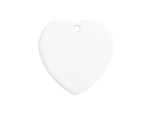UV Bisque Ceramic Ornament (Heart shape,6.7*6.7cm)