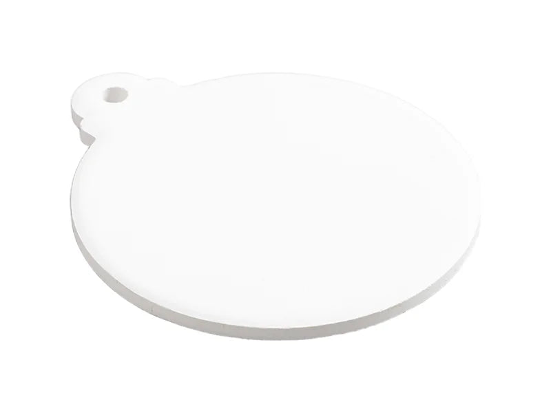 UV Bisque Ceramic Ornament (RND shape,8*7cm)