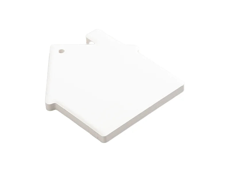 UV Bisque Ceramic Ornament (House shape,8.5*7.5cm)