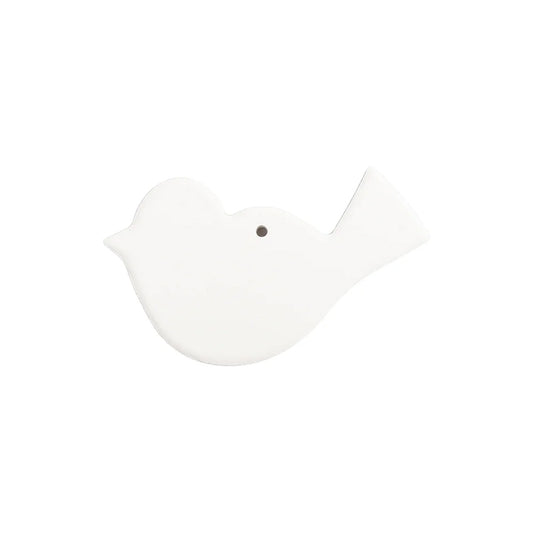UV Bisque Ceramic Ornament (Bird shape,10.8*6.3cm)