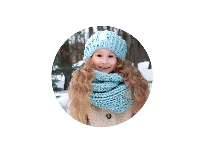 UV Bisque Ceramic Ornament (RND,φ7cm)