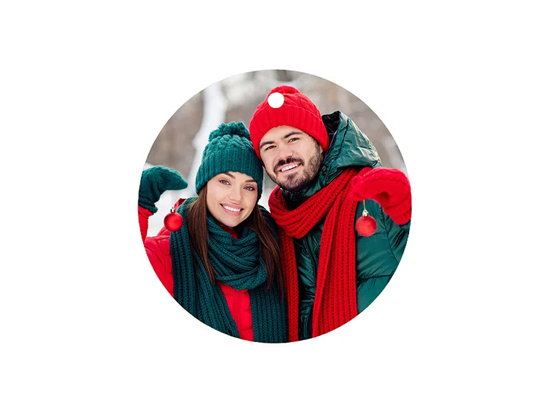 UV Bisque Ceramic Ornament (RND,φ7.6cm)