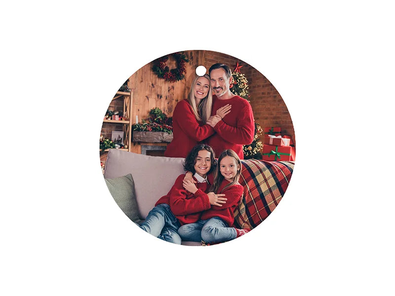 UV Bisque Ceramic Ornament (RND,φ8.5cm)