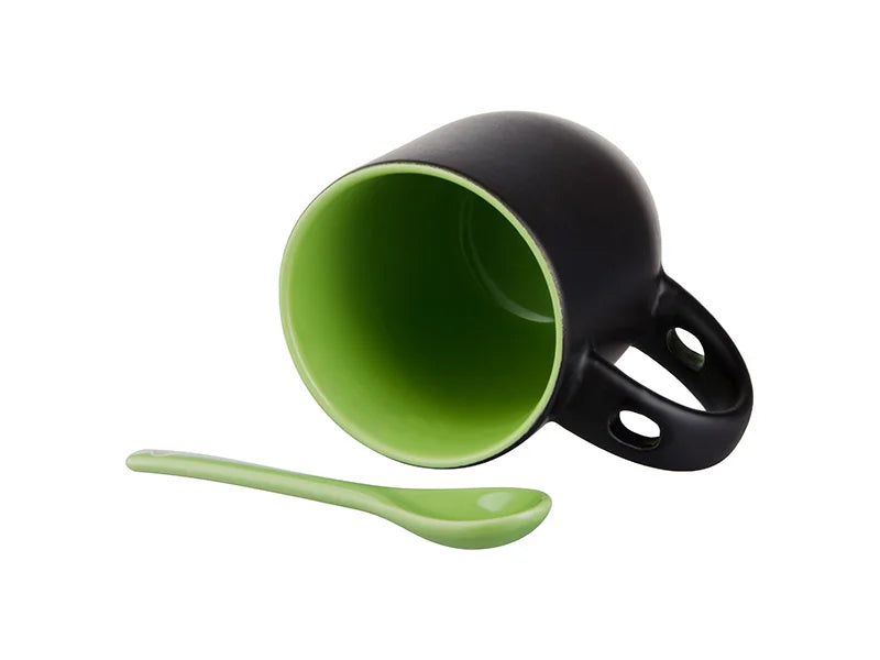 Sublimation 11oz Changing Color Spoon Mug (Light Green)