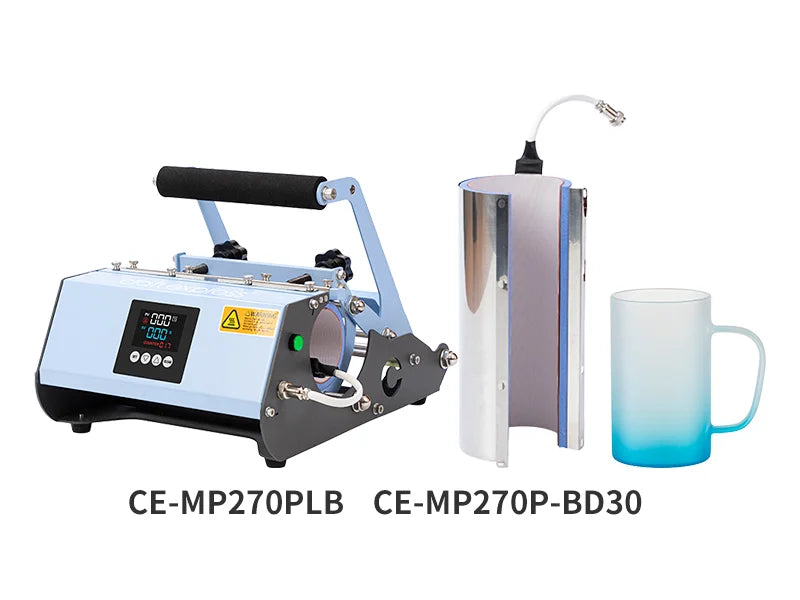 18oz/540ml Glass Beer Coffee Mugs(Clear, Gradient Blue)