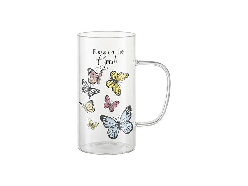22oz/650m Glass Mug(Clear)
