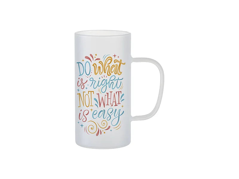 22oz/650m Glass Mug(Frosted)