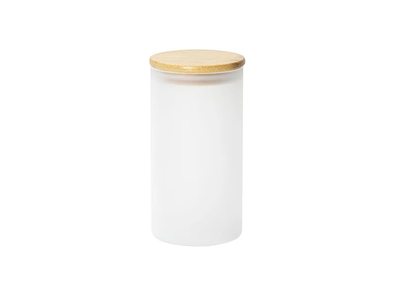Sublimation Blanks 25oz/750ml Frosted Skinny Glass Storage Jar