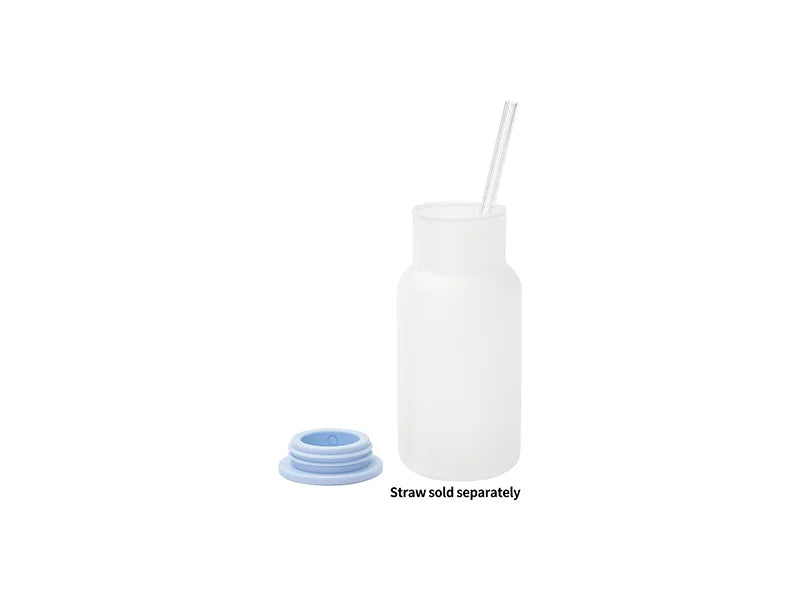 Sublimation Blanks 18oz/550ml Clear Glass Tumbler w/ Lid