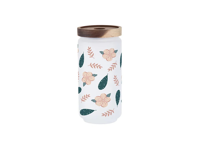 Sublimation Blanks 950ml Glass Storage Jar w/ Wood Lid