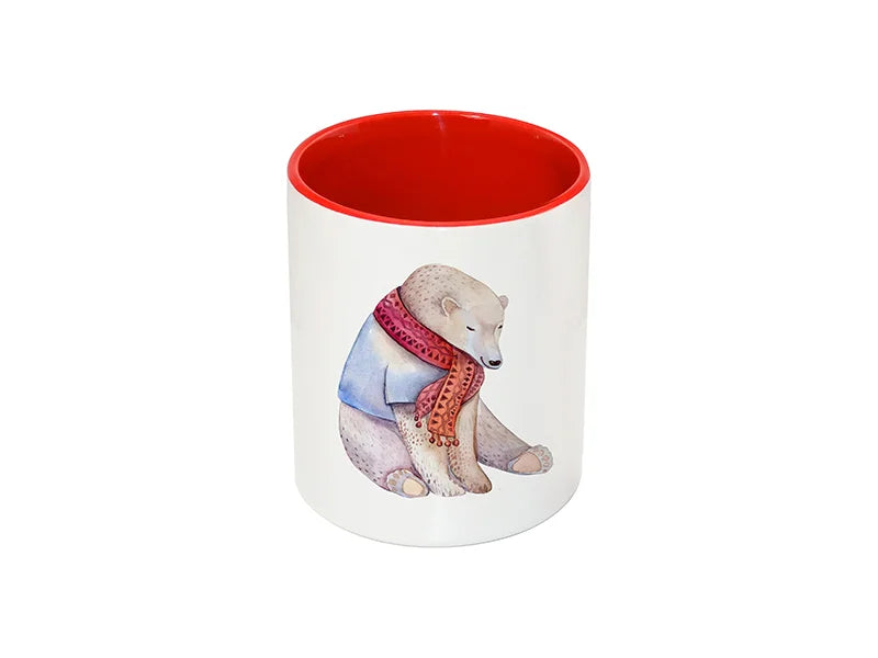 Sublimation 11oz Pencil Holder (Red)