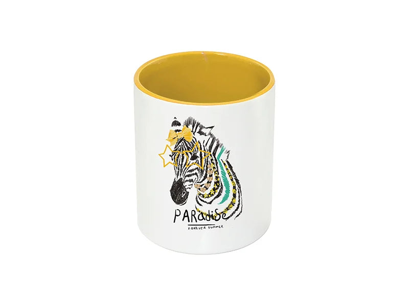 Sublimation 11oz Pencil Holder (Yellow)