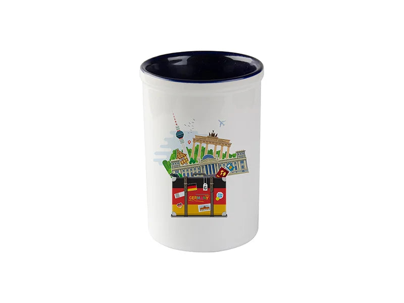 Sublimation Ceramic Pencil Holder (Blue)