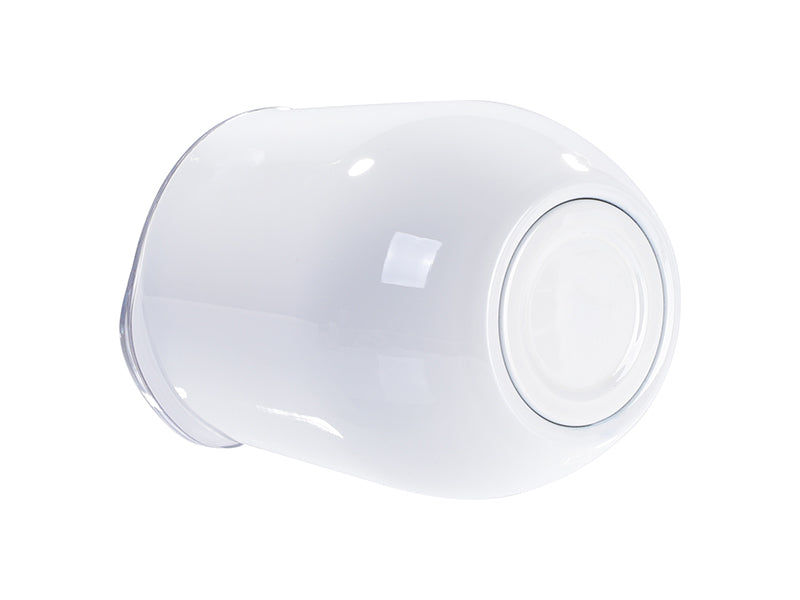 Sublimation Blanks 9oz/260ml Stainless SteelStemless Wine Cup w/ SlideLid (White)