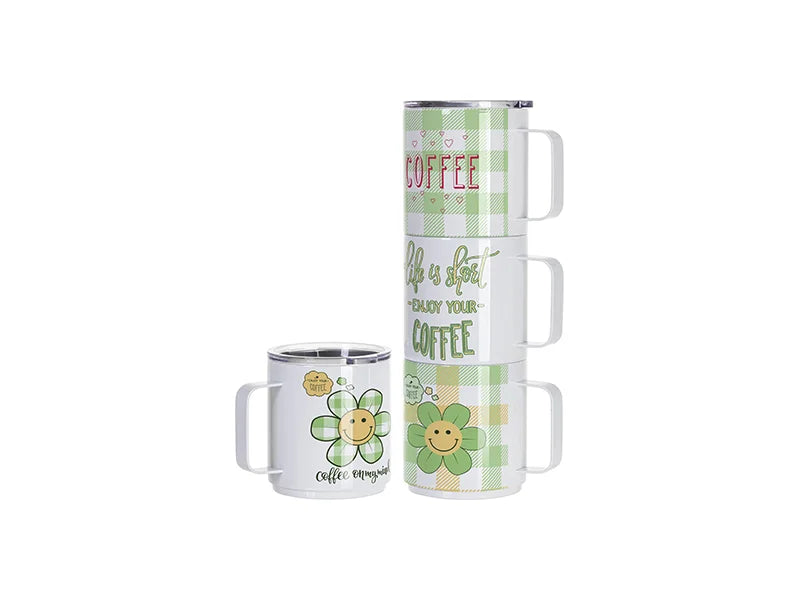 Sublimation Blanks 13oz/400ml Stackable Stainless Steel Coffee Mug