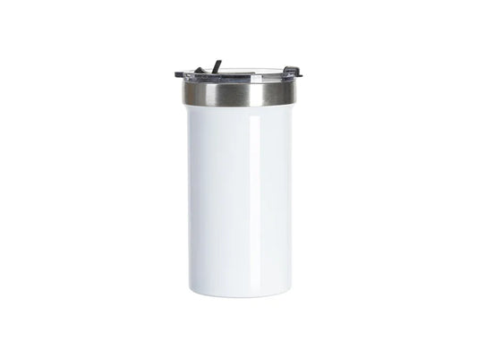 Sublimation Blanks 22oz/650ml Stainless Steel Travel Tumbler with Flip Lid (White)