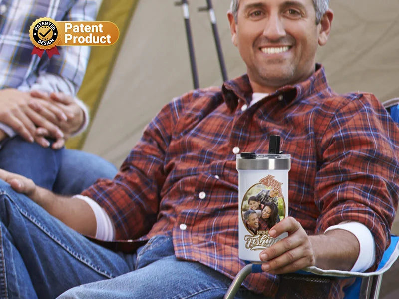 Sublimation Blanks 22oz/650ml Stainless Steel Travel Tumbler with Flip Lid (White)