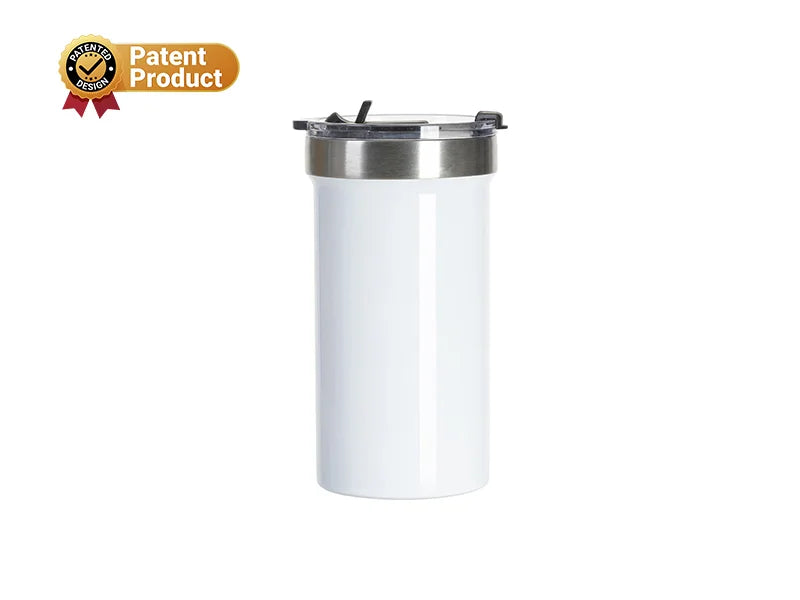 Sublimation Blanks 22oz/650ml Stainless Steel Travel Tumbler with Flip Lid (White)