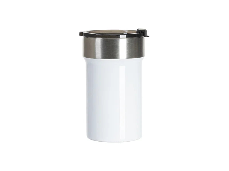 Sublimation Blanks 13oz/400ml Stainless Steel Travel Tumbler with Flip Lid (White)