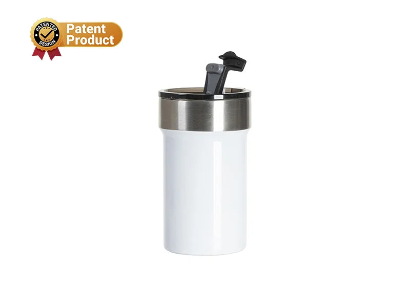 Sublimation Blanks 13oz/400ml Stainless Steel Travel Tumbler with Flip Lid (White)