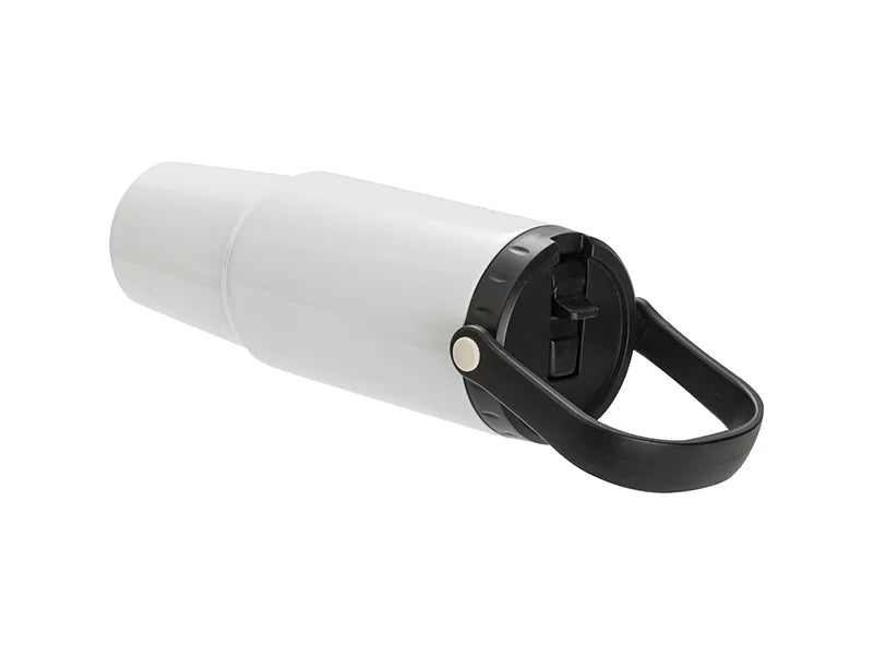 Sublimation Blanks 36oz/1080mlStainless Steel Travel Tumbler with Portable Lid(White)