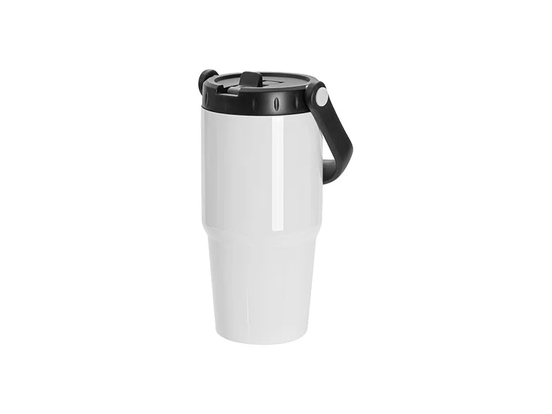 Sublimation Blanks 20oz/600ml Stainless Steel Travel Tumbler with Portable Lid(White)