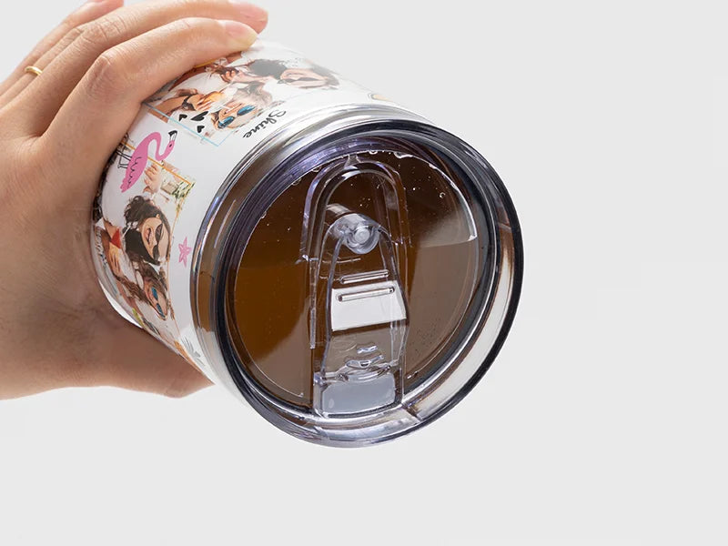 Sublimation Blanks 30oz/900ml Stainless Steel Handled  Travel Tumbler with Lid & Straw(White)