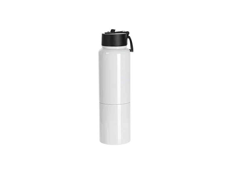 Sublimation Blanks 3 in 1 17oz/500ml Wide Mouth Stainless Steel Tumbler & Travel Mug(White)