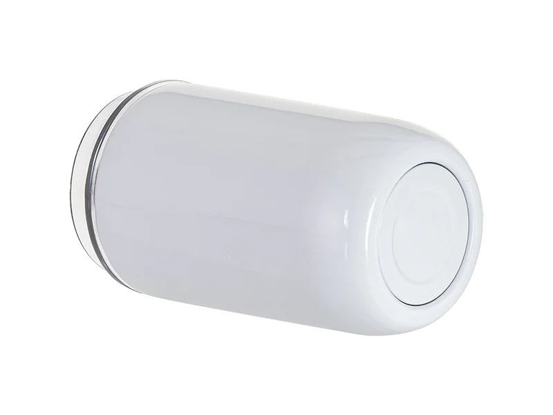 Sublimation 12oz/350ml Stainless Steel Tumbler with Flip Lid & Straw(White)