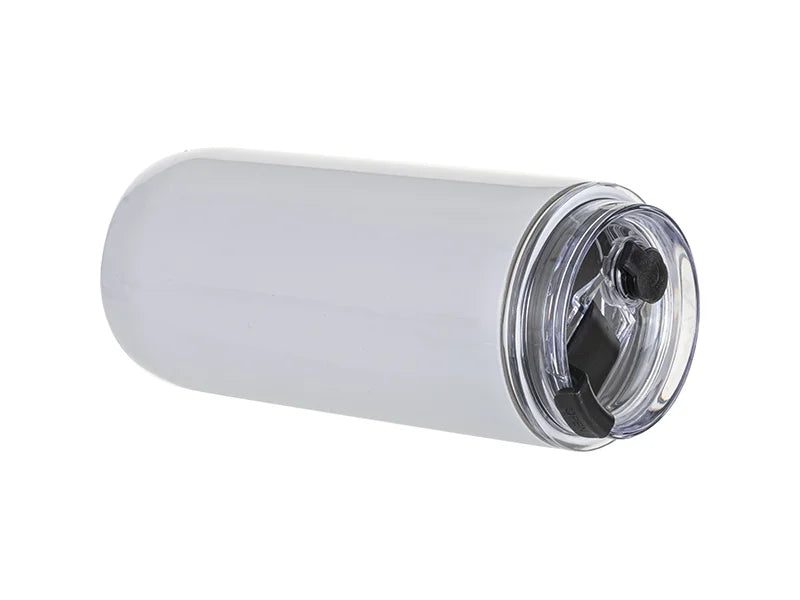 Sublimation 17oz/500ml Stainless Steel Tumbler with Flip Lid & Straw(White)