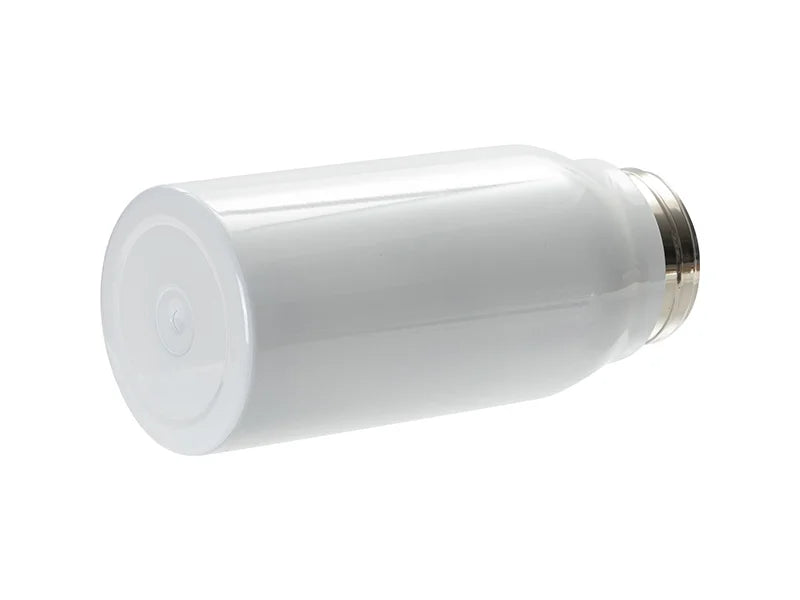 Sublimation Blanks 44oz/1300ml Stainless Steel Travel Bottle w/ Black Portable Straw Lid & Handle(White)