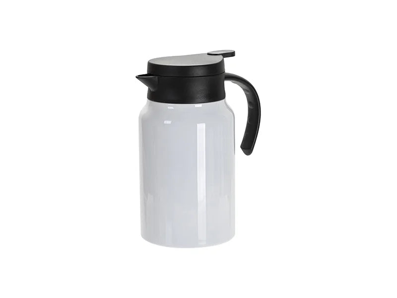 Sublimation Blanks 50oz/1500ml Stainless Steel Coffee Pot w/ Black Handle& Lid(White)