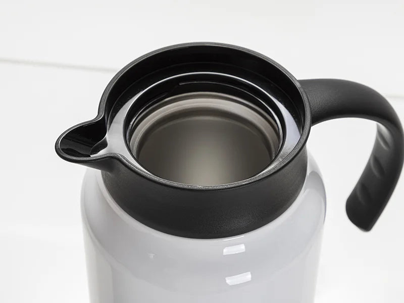 Sublimation Blanks 50oz/1500ml Stainless Steel Coffee Pot w/ Black Handle& Lid(White)