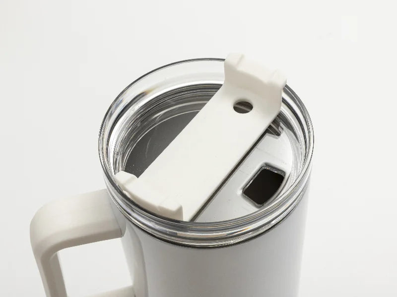 Sublimation Blanks 40oz 1200ml Stainless Steel White Travel Tumbler with White Handle