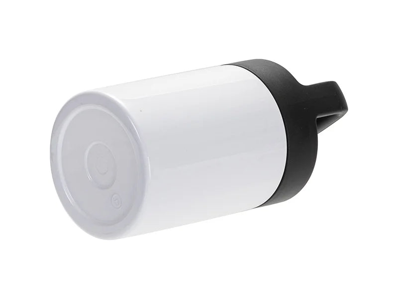 Sublimation Blanks 13oz/400ml Stainless Steel Mug w/ Protable Black Lid (White)