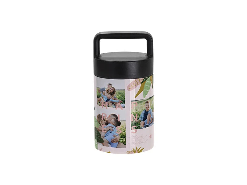 Sublimation Blanks 13oz/400ml Stainless Steel Mug w/ Protable Black Lid (White)