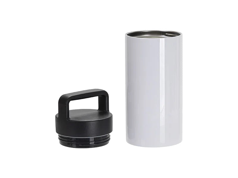Sublimation Blanks 20oz/600ml Stainless Steel Mug w/ Protable Black Lid (White)