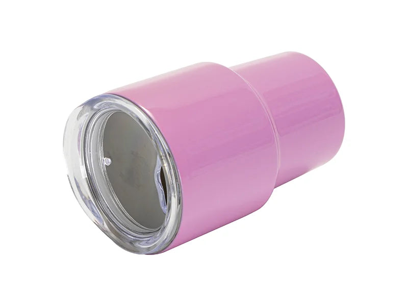 Sublimation Blanks 3oz/90ml Mini Stainless Steel Tumbler Shot Glass w/ Straw(Pink)