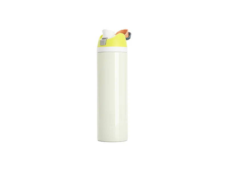 Sublimation 32oz/960ml Stainless Steel Water Bottle with Flip One Touch Portable Lid (Glossy Yellow Green)