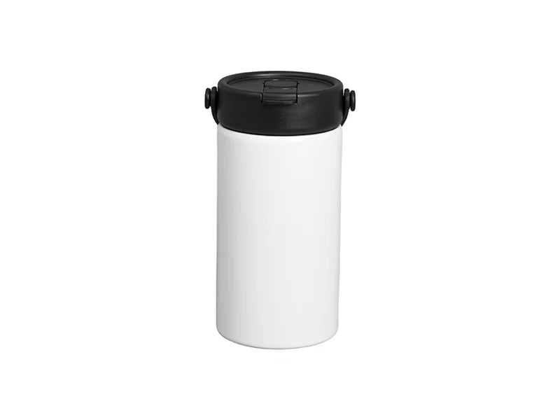 20oz/600ml Sublimation Stainless Steel Flask Tumbler w/ Protable Straw Lid (White)