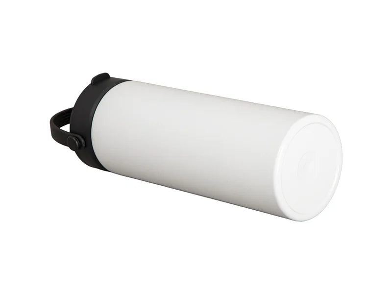 30oz/900ml Sublimation Stainless Steel Flask Tumbler w/ Portable Straw Lid (White)