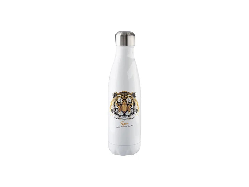 Sublimation 17oz Stainless Steel Coka Shaped Bottle (White)