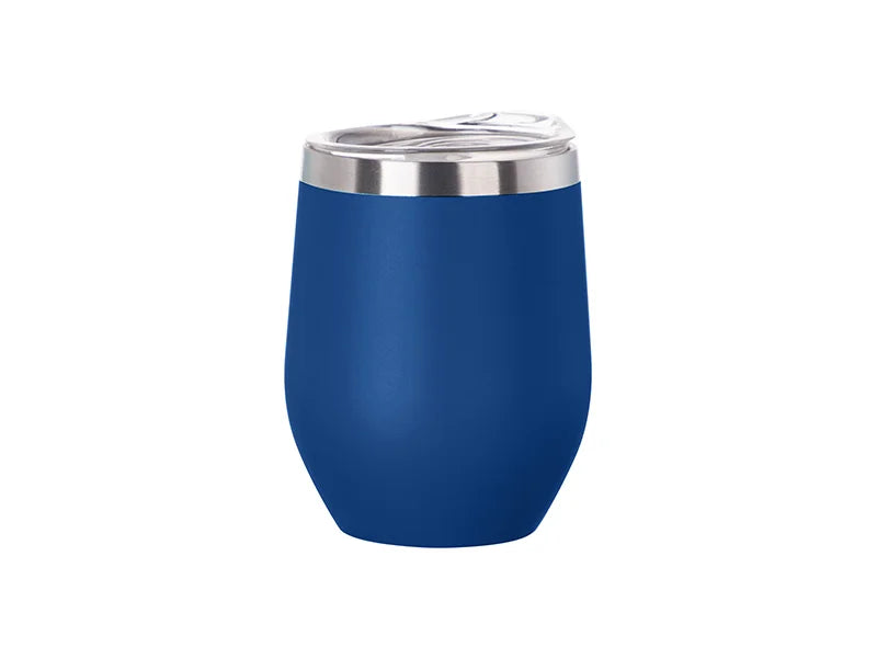Engraving Blanks 12oz/360ml Powder Coated SS Stemless Wine Cup for Laser Engraving & UV Printing