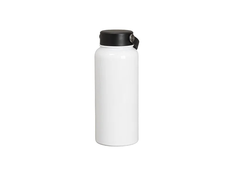 32oz Sublimation Water Bottle Flask (White)