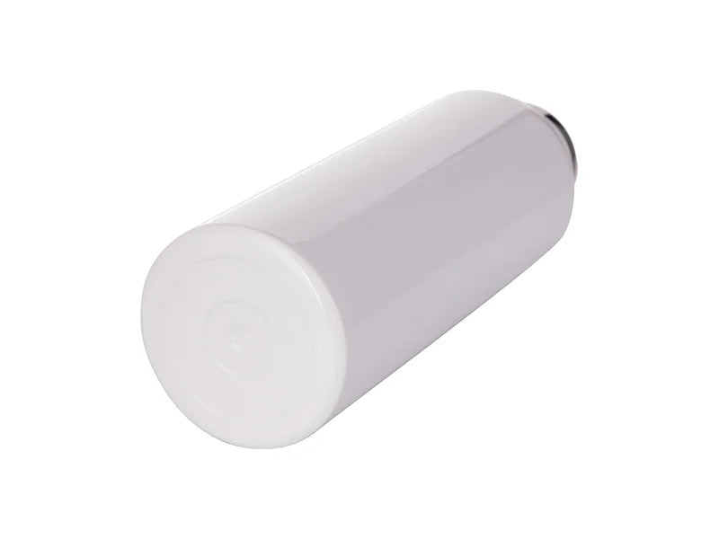 Sublimation 350ml/12oz Portable Bamboo Lid Stainless Steel Bottle (White)