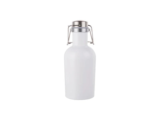 32oz/1000ml Sublimation Growler (White)