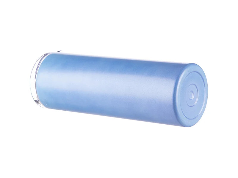 20oz/600ml Sublimation Heat-Sensitive Color Changing Stainless Steel Skinny Tumbler (Light Blue to Pink)