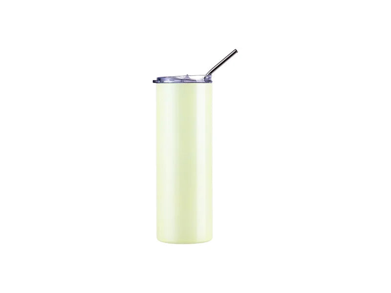 20oz/600ml Sublimation Heat-Sensitive Color Changing Stainless Steel Skinny Tumbler (Orange to Yellow)