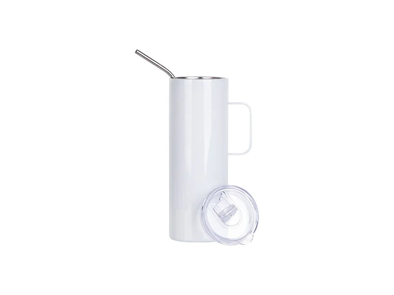 Sublimation 20oz/600ml Stainless Steel Skinny Tumbler with Handle & Lid