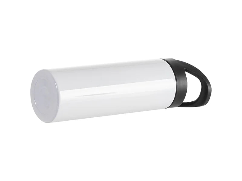 Sublimation Blanks 20oz/600ml Stainless Steel Skinny Tumbler with Black Portable Straw Lid(White)